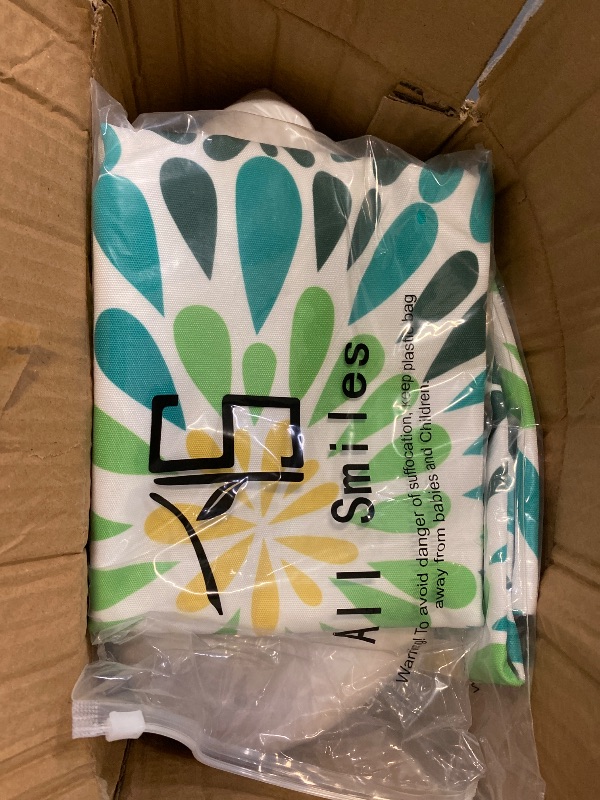 Photo 1 of All Smiles Outdoor Chair Cushions for Patio Furniture Set of 24x24 Inch Waterproof Resistant Replacement Cushions with Removable Cover for Seat Yard Garden Deck?Sunflower