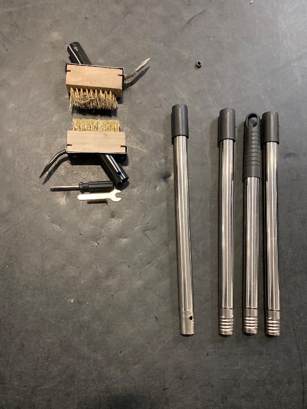 Photo 1 of MUDEREK Paver Weeding Puller Tool with 2 Weed Remover Brush Heads,Crack Weeder Tool,Moss Out Crevice Cleaner,Steel Long Handle Weeder Scraper Cleaning Tool for Concrete Decks Pavers Patios Walkways
