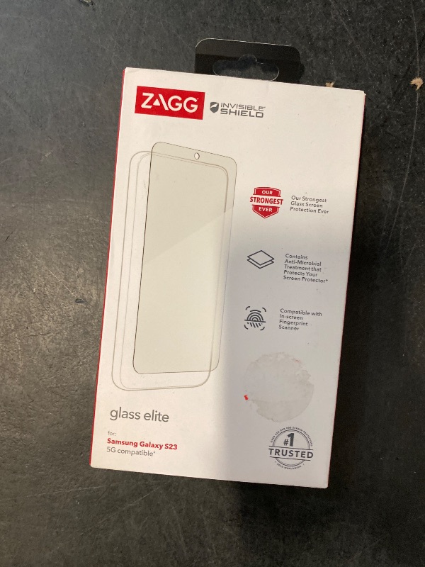 Photo 1 of ZAGG InvisibleShield Fusion Curve Screen Protector for Samsung Galaxy S23 Ultra, Made with Hybrid Polymer, Curved for Perfect Fit, HD Clarity, Compatible with Biometric Fingerprint Scanner, Easy to