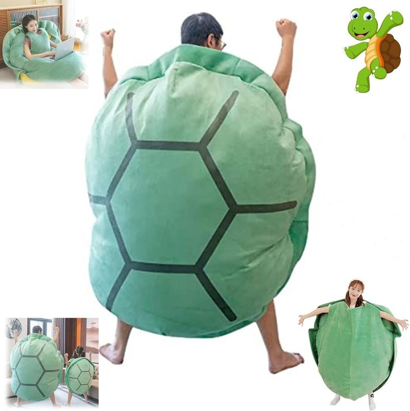 Photo 1 of Wearable Turtle Shell Pillows,51in Tortoise Plush Pillow,Giant Wearable Turtle Shell Pillow ,Removable Oversized Doll Throw Animal Costume Wearable Plush Toys Best Gifts for Kids and Adult (47.2in)