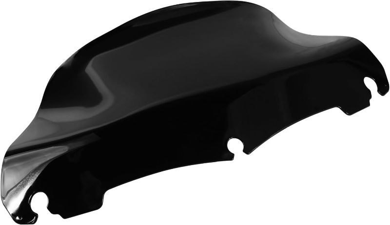 Photo 1 of 9 IN Wave Windshield Windscreen for Harley Electra Touring Street FLHT FLHTC FLHX Tri Glide Electra Glide Street Ultra Limited 2014 - 2022 Black Motorcycle Front Wind Shield