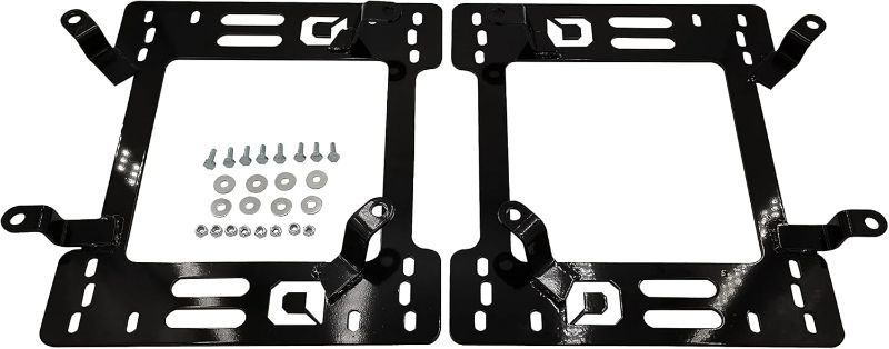Photo 1 of Foget L & R Heavy Duty 5mm Racing Seat Bracket Adapter Compatible with 1978-1998 MUSTANG …