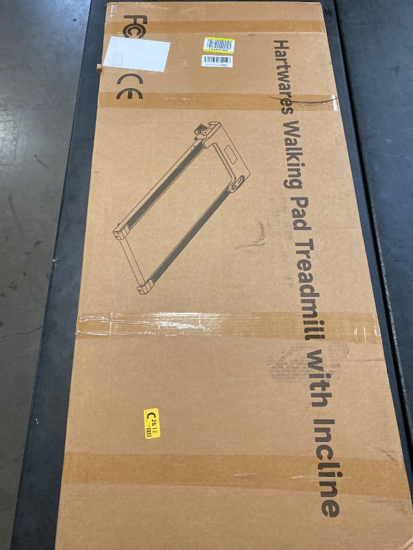 Photo 1 of Walking Pad Treadmill with Incline, Under Desk Treadmills for Home Office Small, 2.5HP Brushless Motorized, App Compatible, Portable Walking Pad with Remote Control, 265lb Capacity