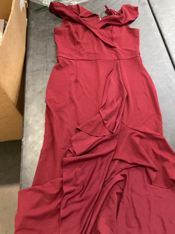 Photo 1 of (2XL) TDiooCor Women's Elegant Prom Dresses 2025 Long Gala Fashion Formal Cocktail Party Ladies Burgundy Dress