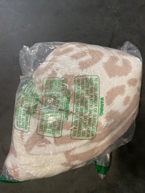 Photo 1 of Snuggle Sac Leopard Throw Blanket for Couch Bed Sofa 50x60 inches, Reversible Beige Leopard Blanket Ultra Soft Cozy Blankets for Women Mothers Birthday Gifts