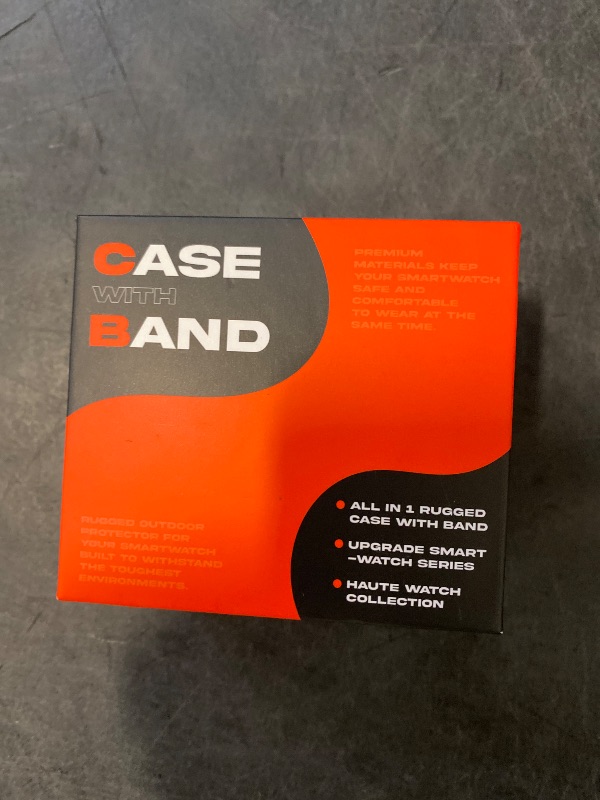 Photo 1 of Goton 3 in 1 Waterproof Case and Band with Tempered Glass Screen Protector for Apple Watch Series 10 46mm, Bumper Cover for iWatch Accessories, 46mm Black