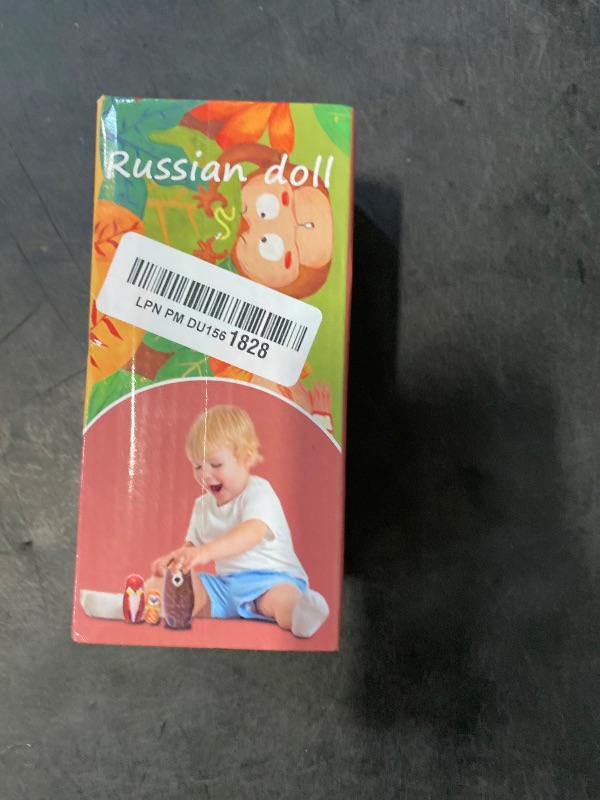 Photo 1 of Conzy Russian Nesting Dolls for Kids, Stacking Wooden Handmade Matryoshka Dolls, 5 Piece Cute Cartoon Animal Pattern, Great Toy Gift for Girls Boys' Birthday or Home Decoration (Brown)