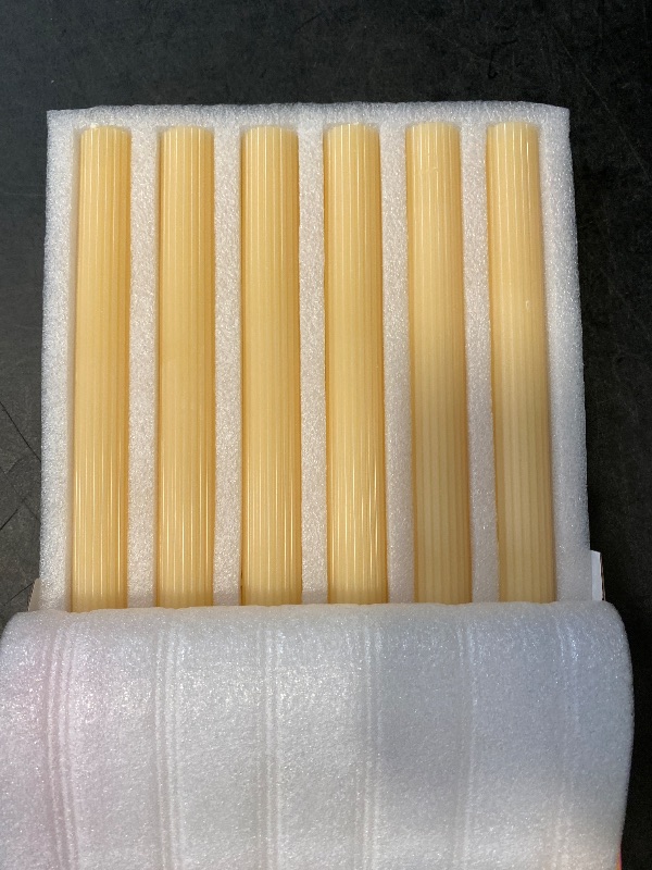 Photo 1 of 96NORTH 10.6 inch Ivory Taper Candles Set of 6, Unscented, Up to 18 Hours Burning Time, Dripless, Perfect for Dinner Candles