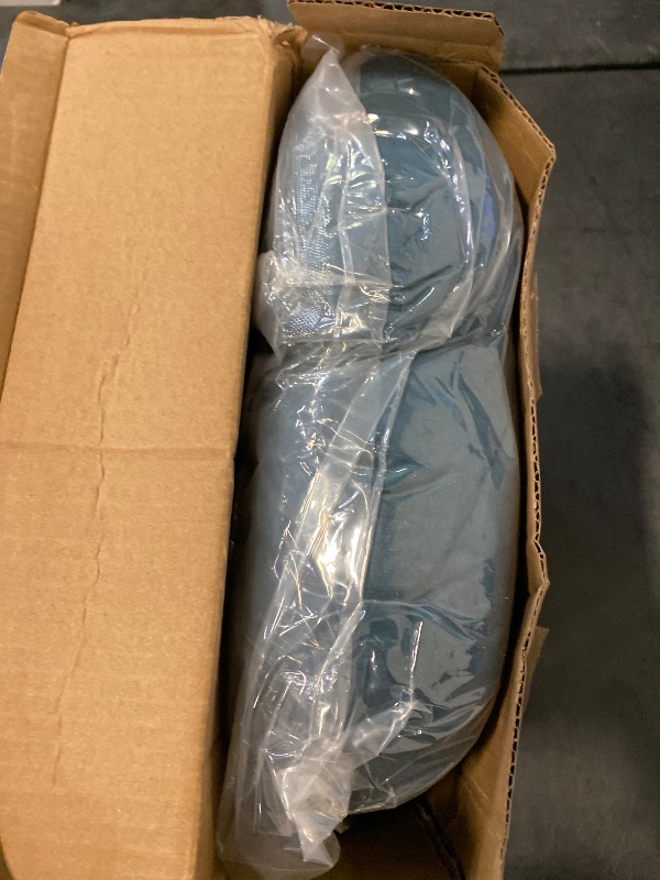 Photo 1 of Anti Cellulite New Upgrade Face Down Pillow After Eye Surgery, Adjustable Height Prone Prone Pillow Face Down Sleep, Retina Lying Pillow, Eye Surgery Support Equipment, Blue