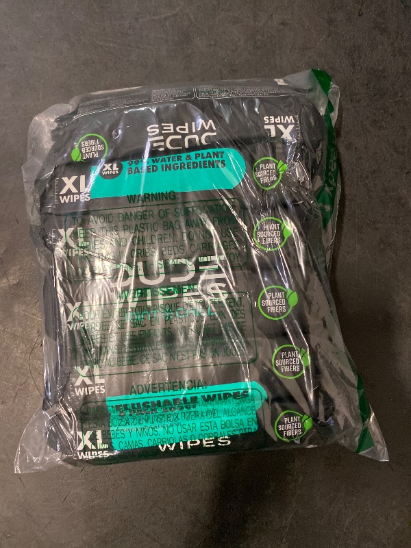 Photo 1 of DUDE Wipes - Flushable Wipes - 6 Pack, 288 Wipes - Mint Chill Extra-Large Adult Wet Wipes - Vitamin-E, Aloe, Eucalyptus & Tea Tree Oils - Septic and Sewer Safe