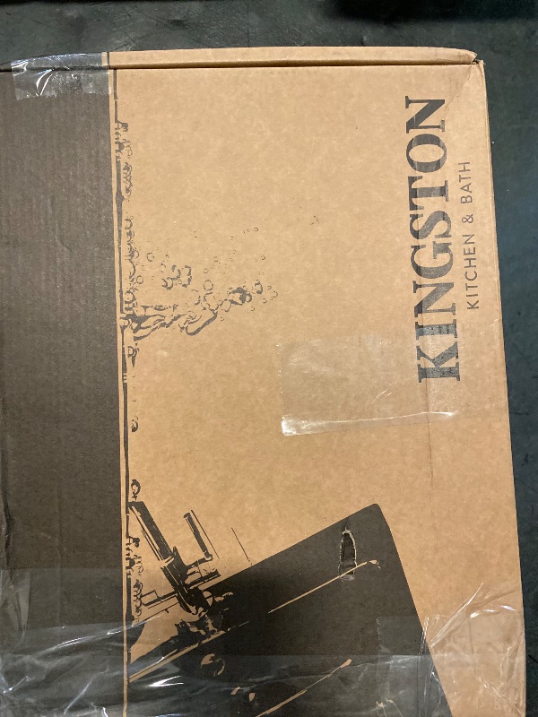 Photo 1 of Kingston Brass KS8125DL Wall Mount Bathroom Faucet, Oil Rubbed Bronze, 8 inch spout reach , Oil-Rubbed Bronze
