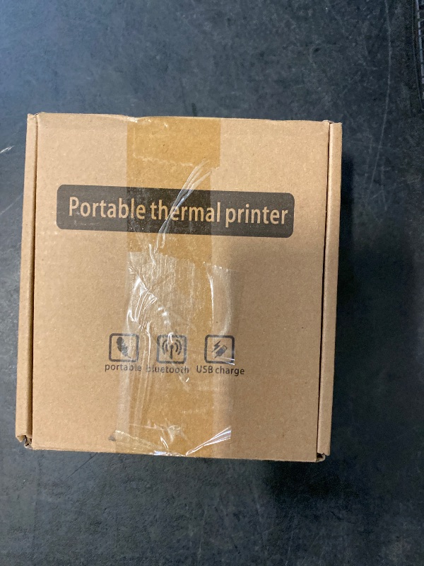 Photo 1 of PT-210 Portable Receipt Printer, Bluetooth Thermal Printer, High Speed USB Thermal Printer Support Bluetooth 4.0, for Android, for iOS and for (US Plug)