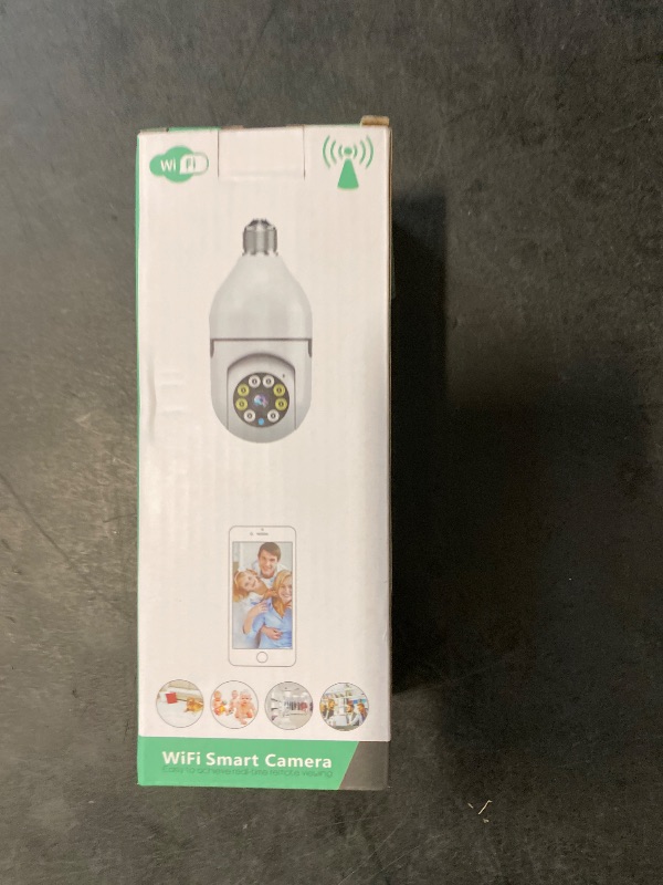 Photo 1 of WESECUU Light Bulb Security Camera -5G& 2.4GHz WiFi 2K Security Cameras Wireless Outdoor Motion Detection and Alarm,Two-Way Talk,Color Night Vision,Human Detection, Bulb Camera Compatible with Alexa
