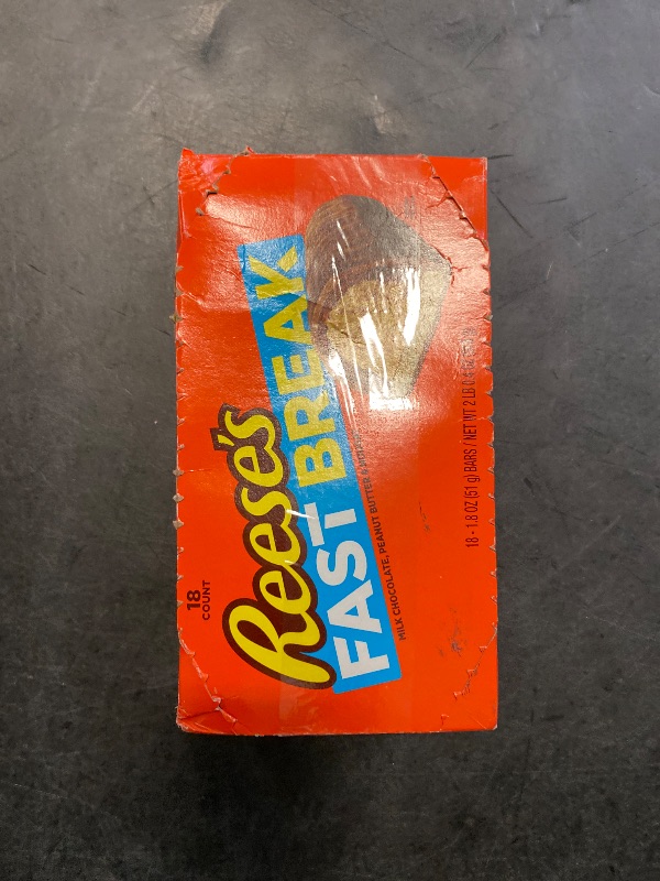 Photo 1 of REESE'S FAST BREAK Peanut Butter Nougat Candy Bars, 1.8 oz (Pack of 18)
