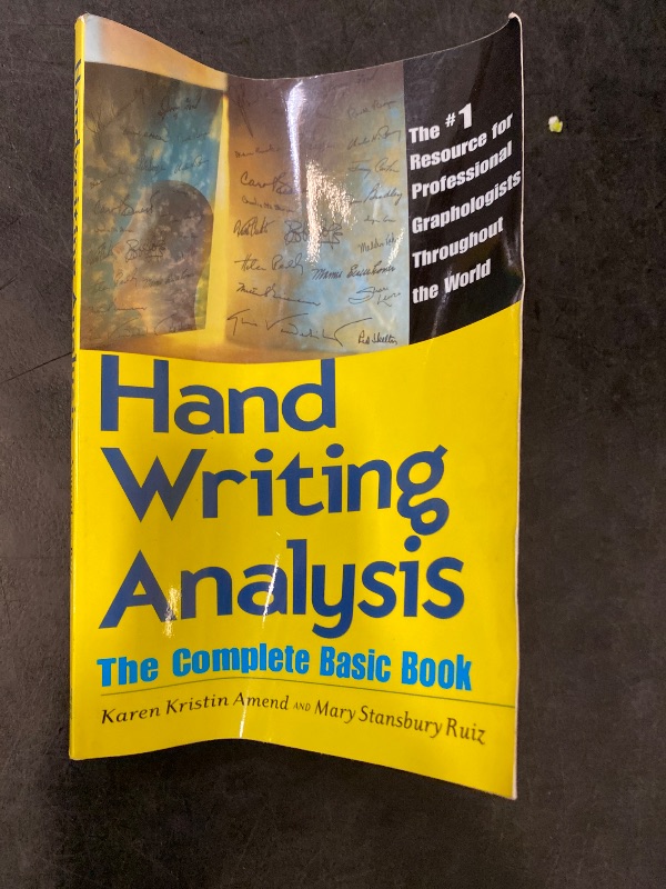 Photo 1 of Handwriting Analysis : The Complete Basic Book(Paperback) - 2005 Edition