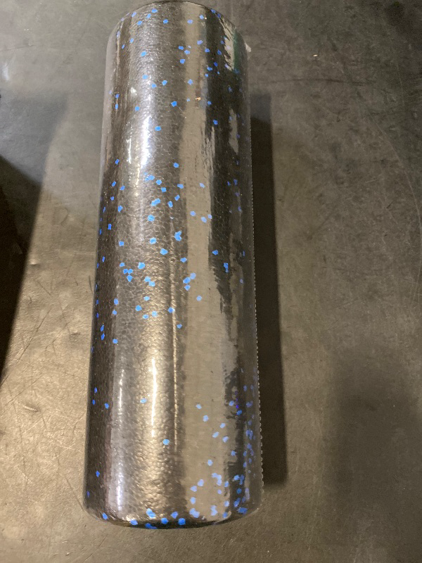 Photo 1 of Amazon Basics High Density Foam Roller for Exercise and Recovery, 18 Inches, Blue Speckled