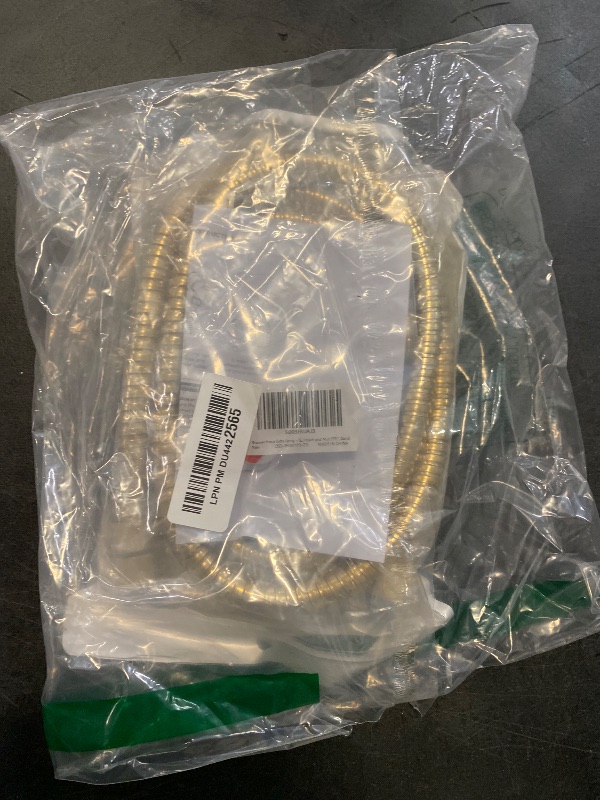 Photo 1 of Extra Long Shower Hose - Stainless Steel Attachment for Handheld Head, All Metal Kink-Free Extension With Brass Insert and Nut (79", Gold)
