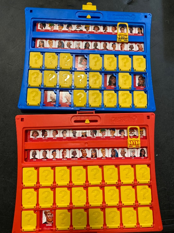 Photo 1 of Hasbro Gaming Guess Who? Original,Easy to Load Frame,Double-Sided Character Sheet,2 Player Board Games for Kids,Guessing Games for Families,Ages 6 and Up