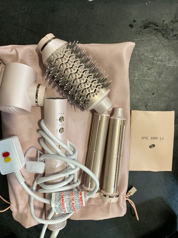 Photo 1 of T3 Aire 360 Multi-Styler & Blowout System, Rapid Drying Hair Dryer, Ceramic Curling Attachments, Oval Brush & Drying Concentrator | Blowouts & Long-Lasting Curls