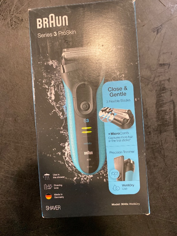 Photo 1 of Braun Electric Razor for Men, Series 3 310s Electric Foil Shaver, Rechargeable, Wet & Dry