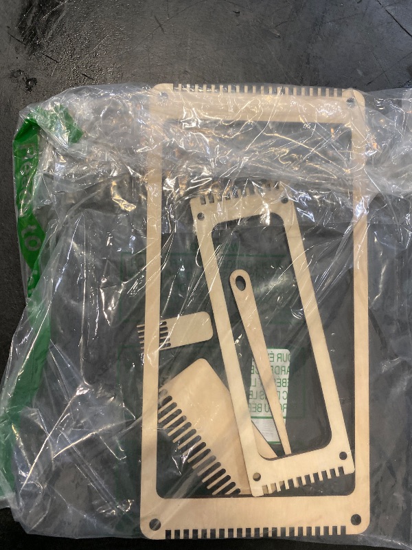 Photo 1 of NBEADS 6Pcs Wood Weaving Loom Kit, Bookmark Loom with Weaving Comb and Crochet Needle, Perfect for Adult Beginners and Weaving Lovers