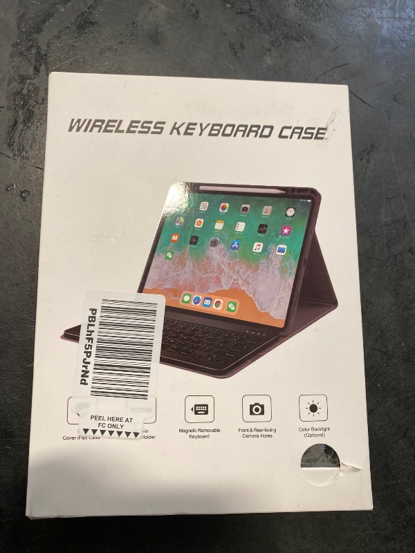 Photo 1 of OYEEICE Keyboard Case for iPad 9th Generation - Wireless Detachable Keyboard Folio Cover with Pencil Holder for iPad 9th/8th/7th Gen 10.2 inch, iPad Pro 10.5" & iPad Air 3rd Gen - Black