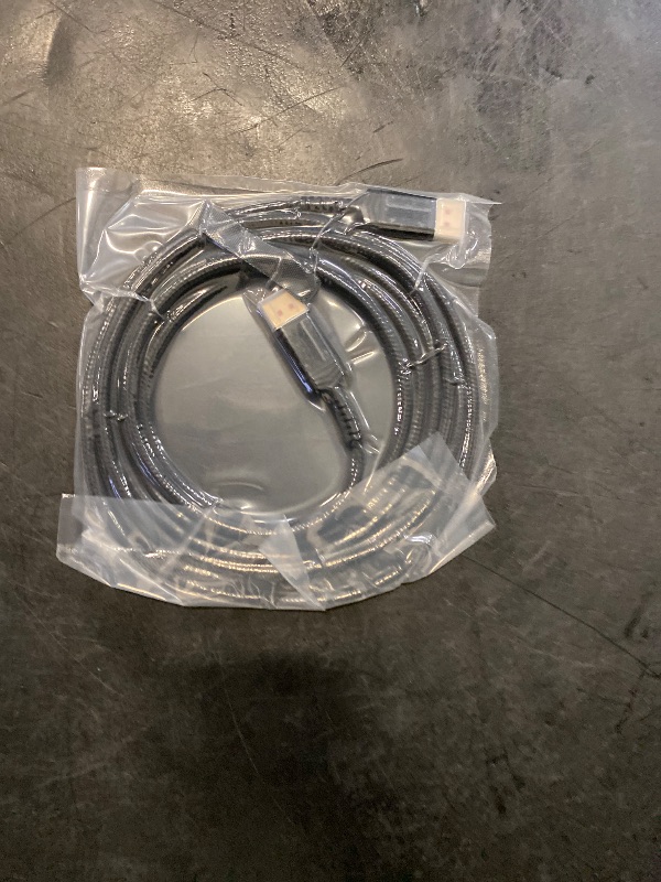Photo 1 of Capshi 8K 4K DisplayPort Cable 1.4, 10FT DP Cord (VESA Certified, 8K@60Hz, 4K@144Hz, 2K@240Hz/165Hz), 32.4Gbps High Speed Display Port Cable for Gaming Monitor, HDR/FreeSync/G-Sync, Braided, Black