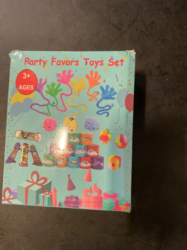 Photo 1 of Aowrebu 117 PCS Party Favors for Kids 4-8 8-12, Pop Fidget Toys, Treasure Box for Classroom, Pinata Filler, Goodie Bag Stuffers, Prize Box, Treasure Chest, Classroom Prizes