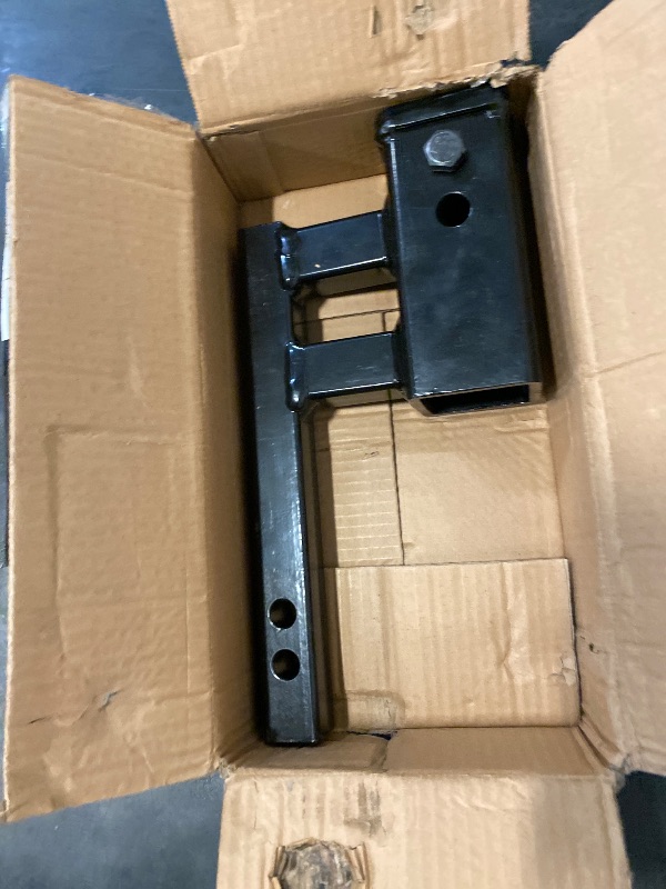 Photo 1 of TOPTOW Trailer Hitch Extender Adapter, 2" Receiver, 4-1/4 inch Rise/Drop, 1-1/4 inch Solid Shank, 8-5/8" Extension