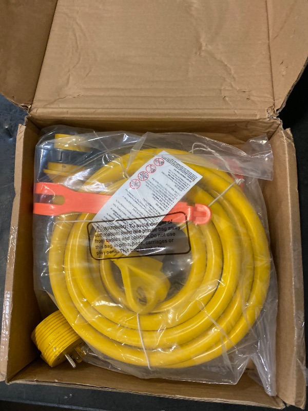 Photo 1 of Kohree 25' RV Power Extension Cord 30 Amp Twist Lock RV Adapter Plug 30M/30F with RV Power Adapter 15 Amp to 30 Amp, LED Indicator & Grip Handle, 125V, 3750W, ETL Listed