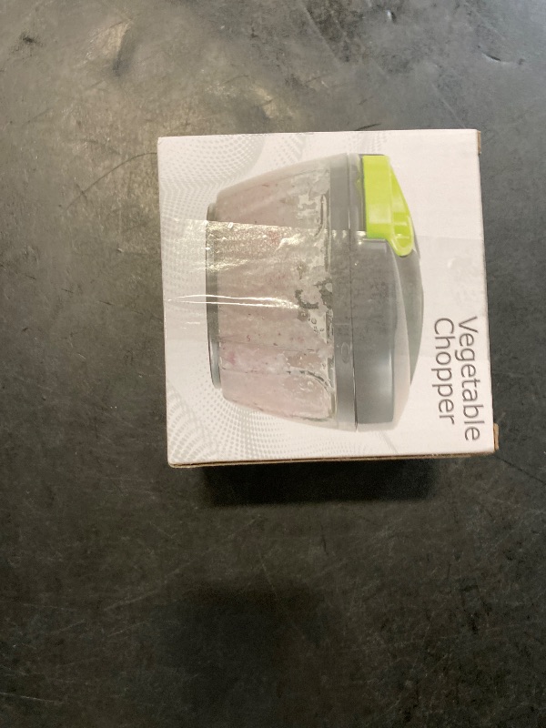 Photo 1 of Ourokhome Manual Food Processor Vegetable Chopper, Portable Hand Pull String Garlic Mincer Onion Cutter for Veggies, Ginger, Fruits, Nuts, Herbs, etc., 500ml, Grey
