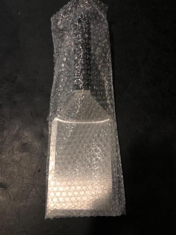 Photo 1 of Extra Wide Metal Spatula with Full Tang Silicone Handle & Beveled Edges - 6 x 5-inches, Perfect for Skillets, Griddles & Grills, Pancake Flipper & Burger Turner