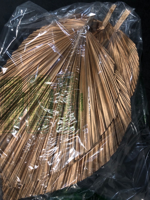 Photo 1 of Ovveroche 4 Pcs Large Gold Dried Palm Leaves, Home Wedding Decor Natural Boho Dried Palm Leaves Fans with Stem,Tropical Palm Leaves Boho for Vase Baby Shower Anniversary