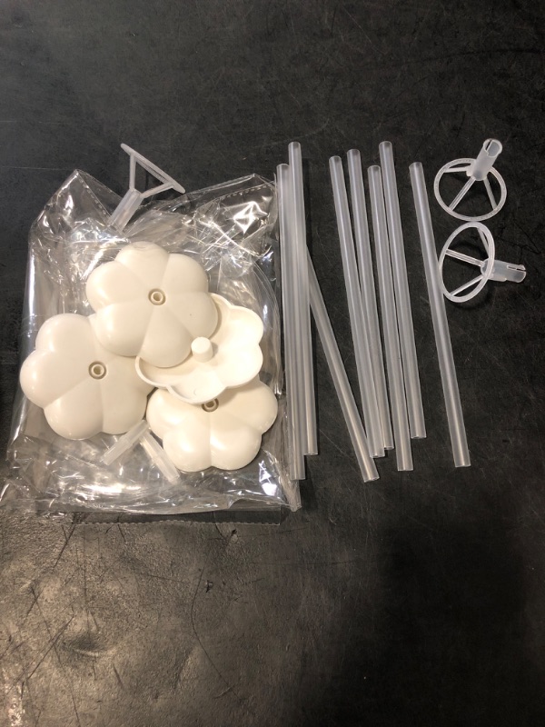 Photo 1 of Lightsfever cold white 6pc LED Light up Balloon with sticks, stands and batterys, centerpieces for party no helium required DIY Kit (cold white)