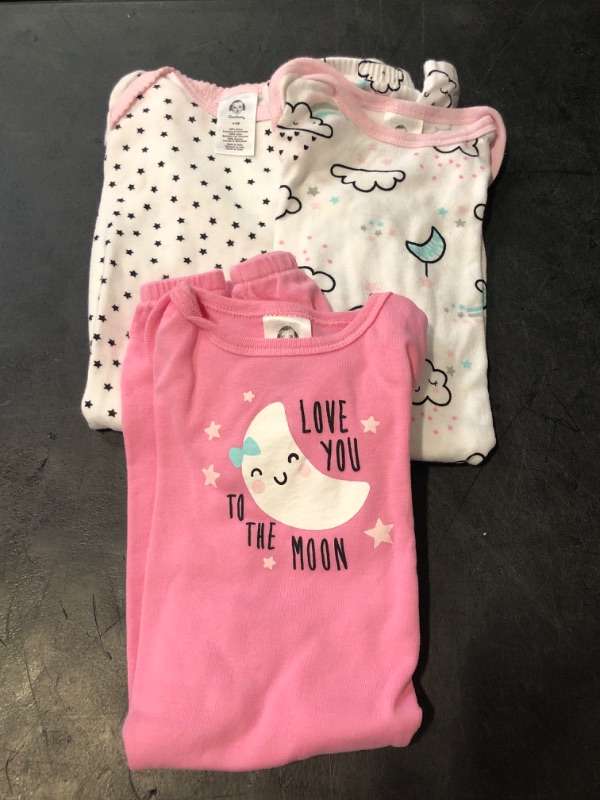 Photo 1 of (0-6 Months) Gerber Unisex Baby Boy and Girls 4-Pack Sleeper Gown Clouds 