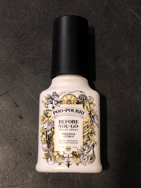 Photo 1 of Poo-Pourri Before-You-Go Toilet Spray, Original Citrus, 2 Fl Oz - Lemon, Bergamot and Lemongrass