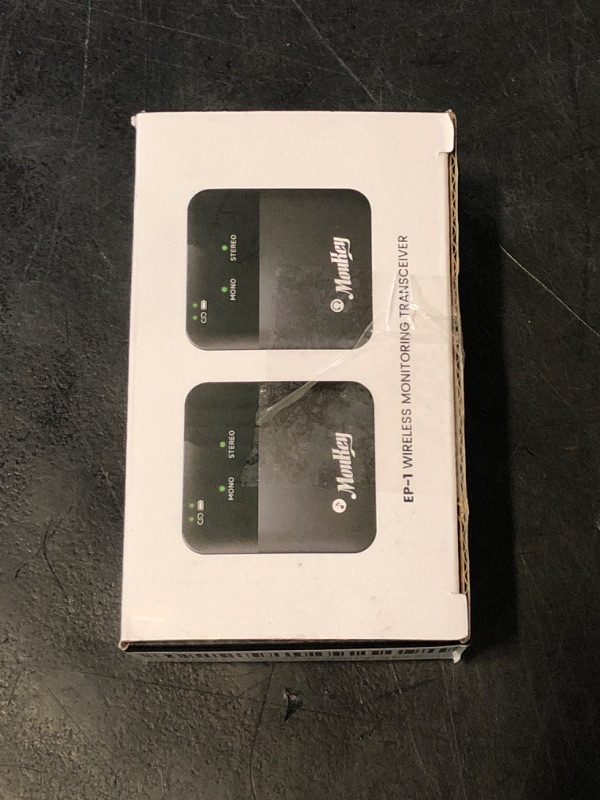 Photo 1 of Moukey Wireless in Ear Monitor System, Stereo IEM System 2.4G Wireless with Transmitter Beltpack Receiver, Automatic Pairing in Ear Monitoring for Band Rehearsal, Live Performance, Studio (EP-1)