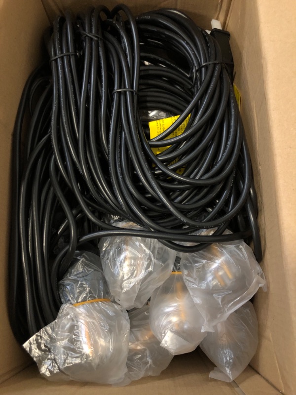 Photo 1 of XMCOSY+ Smart LED Outdoor String Lights, 123Ft Patio Lights with 40 Shatterproof Dimmable Edison Bulbs, WiFi & App Control, Work with Alexa, IP65 Waterproof String Light for Outside Bistro Porch