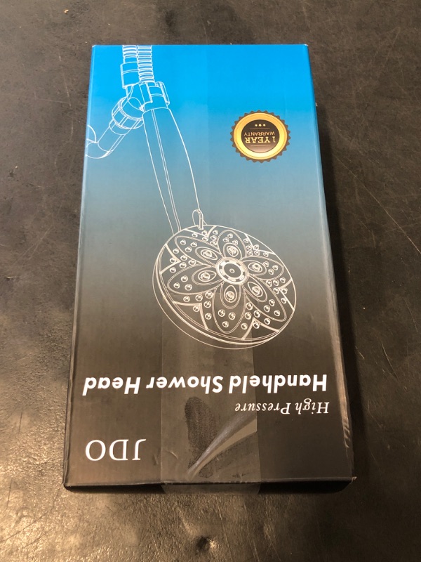 Photo 1 of 6-Setting Shower Head with Handheld, JDO High Pressure Hand held Shower Head, 4.7 Inch Chrome Detachable Showerhead Set with 59 Inch Stainless Steel Hose and Adjustable Showerhead Holder