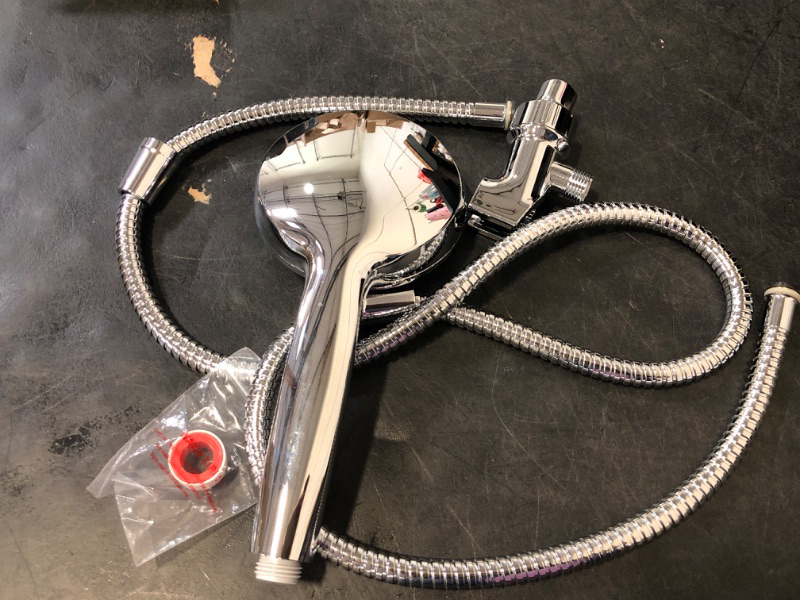 Photo 1 of 6-Setting Shower Head with Handheld, JDO High Pressure Hand held Shower Head, 4.7 Inch Chrome Detachable Showerhead Set with 59 Inch Stainless Steel Hose and Adjustable Showerhead Holder