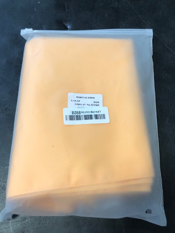 Photo 1 of MIULEE Pack of 4 Decorative Outdoor Summer Pillow Covers Square Cushion Cases PU Coating Waterproof Throw Pillowcase Shell for Living Room Couch Sofa Garden Tent Park 18x18 Inch Yellow