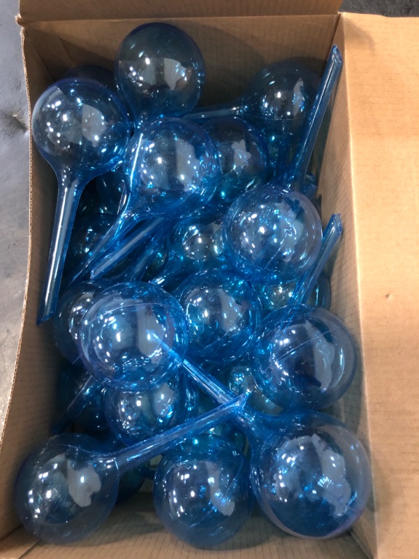 Photo 1 of Pinkunn 36 Pcs Plant Watering Globes Plastic Self Watering Bulbs Automatic Plant Watering Devices Self Watering Planter Insert Small Plant Waterer for Garden Indoor and Outdoor Plants Flowers (Blue)