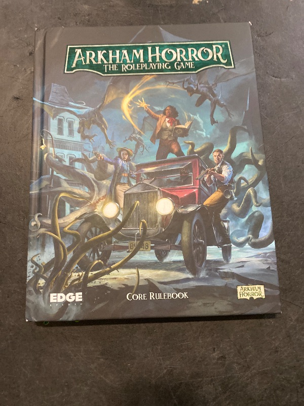 Photo 1 of Arkham Horror The Roleplaying Game CORE RULEBOOK - Dive into 1920s Arkham's Mysterious World! Immersive RPG Adventure for Kids & Adults, Ages 14+, 2-6 Players, 1+ Hour Playtime, Made by EDGE Studio