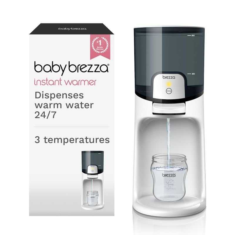Photo 1 of Baby Brezza Instant Baby Bottle Warmer - Fast Water Warmer Instantly Dispenses 24/7 in 3 Temperatures, White