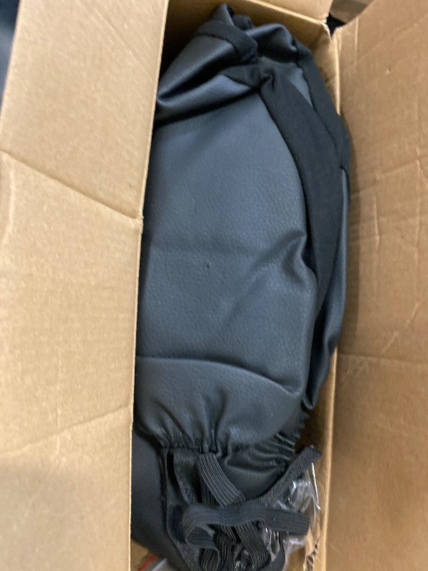Photo 1 of CAR PASS Leather Back Seat Cover, Universal Quilting Waterproof Bench Rear Seat Cover Universal car seat Cover Fit 95% Automotive Interior Covers for Cars Sedans SUVs (Rear,All Black)