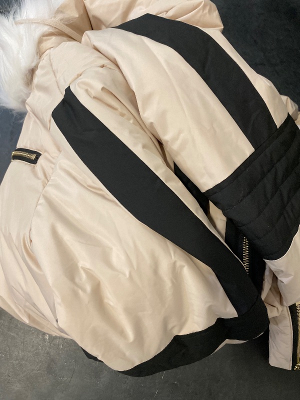Photo 1 of (L) Zwurew Womens Winter Onesies Ski Suit Outdoor Sports Waterproof Snowsuit Fur Collar Ski Jumpsuit Coat