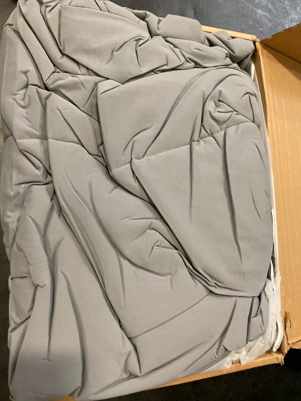 Photo 1 of ACCURATEX Cooling Comforter Queen/Full Size, Arc-Chill Cooling Blanket, Lightweight Cool Blankets for Hot Sleepers and Night Sweats, Silky Soft Breathable Summer Cool Comforter,Grey(90"x90")