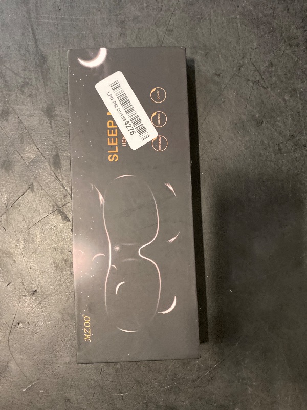 Photo 1 of MZOO Sleep Eye Mask for Side Sleeper Men Women, Zero Eye Pressure 3D Sleeping Mask, Light Blocking Patented Design Night Blindfold, Soft Eye Shade Cover for Travel, Black
