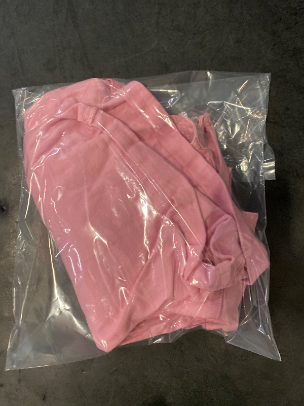 Photo 1 of (L) luvamia Women's Casual Adjustable Strap Cuffed Hem Denim Bib Overalls Shorts Romper Women'S Overalls Shorts Powder Pink Size Large Size 12 Size 14