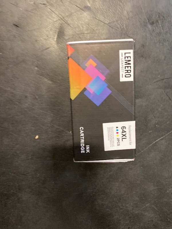 Photo 1 of 64XL Ink Cartridge Combo Pack Replacement for HP 64 Ink Cartridges Black and Color Combo Pack Compatible for HP 64 Ink Fits for HP Envy Photo 7855 7858 7155 7120 7800 6252 6255 7158 7100 Tango Printer